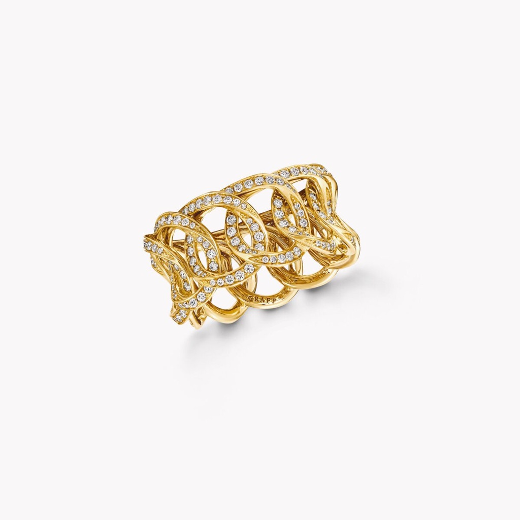 Inspired by Twombly Round Diamond Pavé Band YELLOW GOLD, 11MM